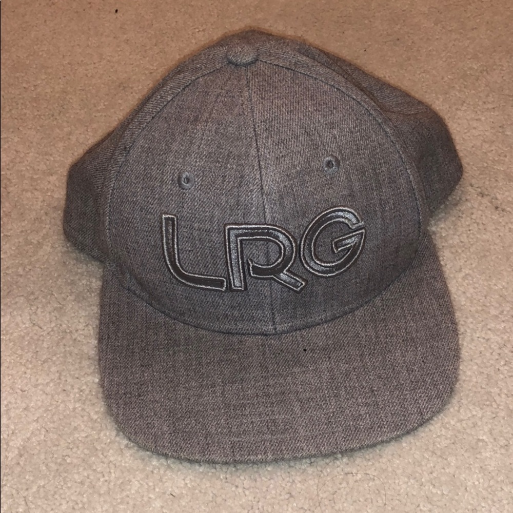gray LRG snapback hat